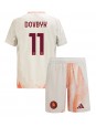 AS Roma Artem Dovbyk #11 Venkovní dres pro děti 2024-25 Krátký Rukáv (+ trenýrky)